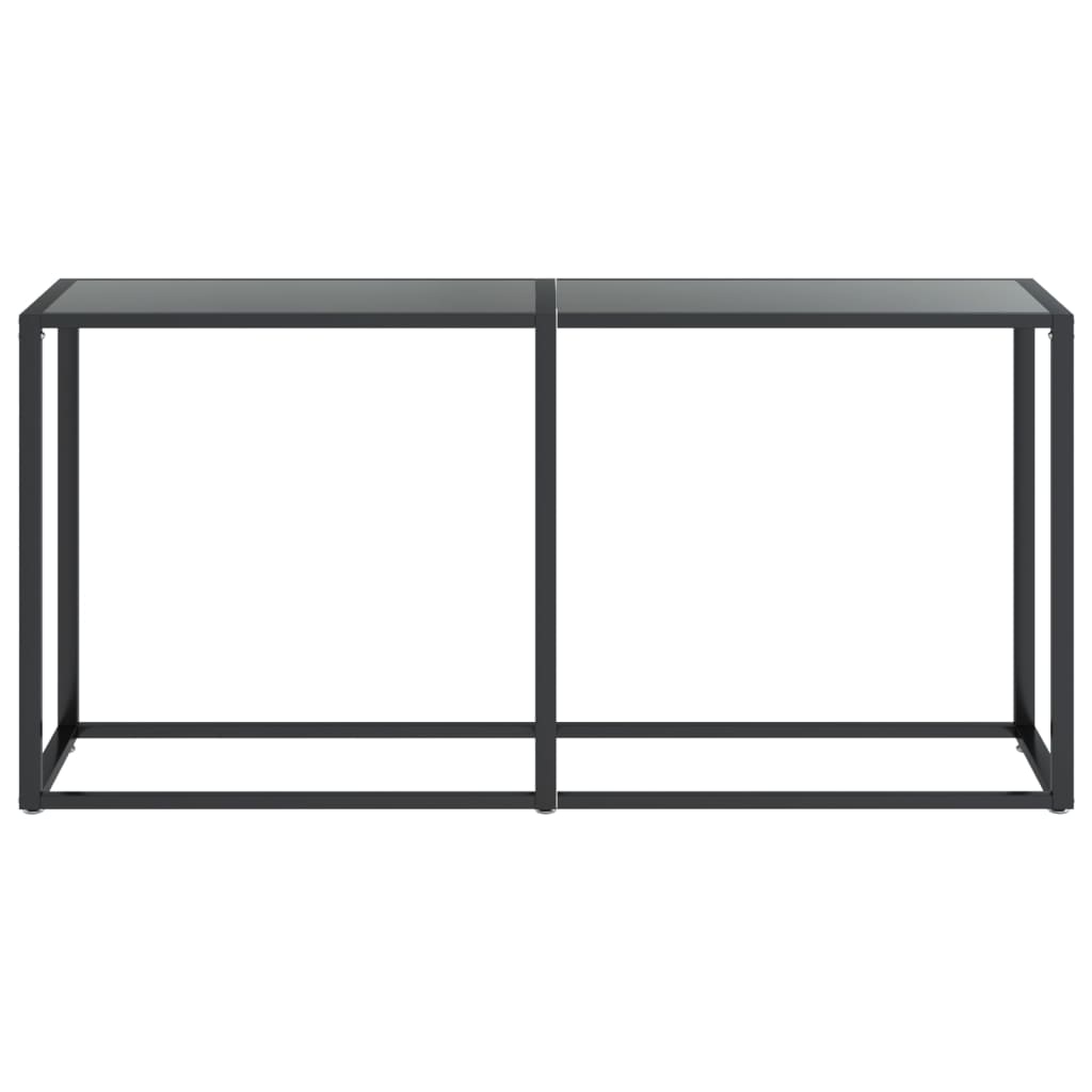 Konsolipöytä musta 160x35x75,5 cm karkaistu lasi - Sisustajankoti.fi