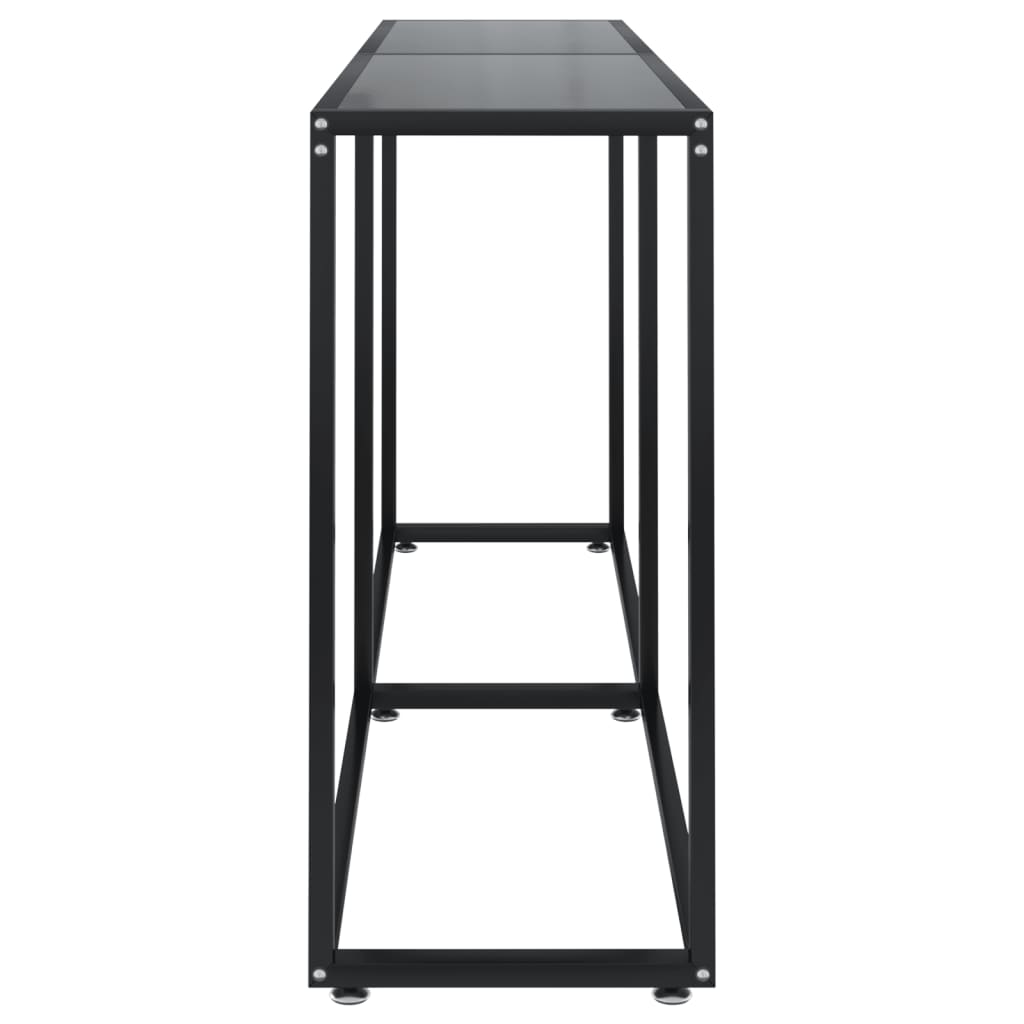 Konsolipöytä musta 160x35x75,5 cm karkaistu lasi - Sisustajankoti.fi
