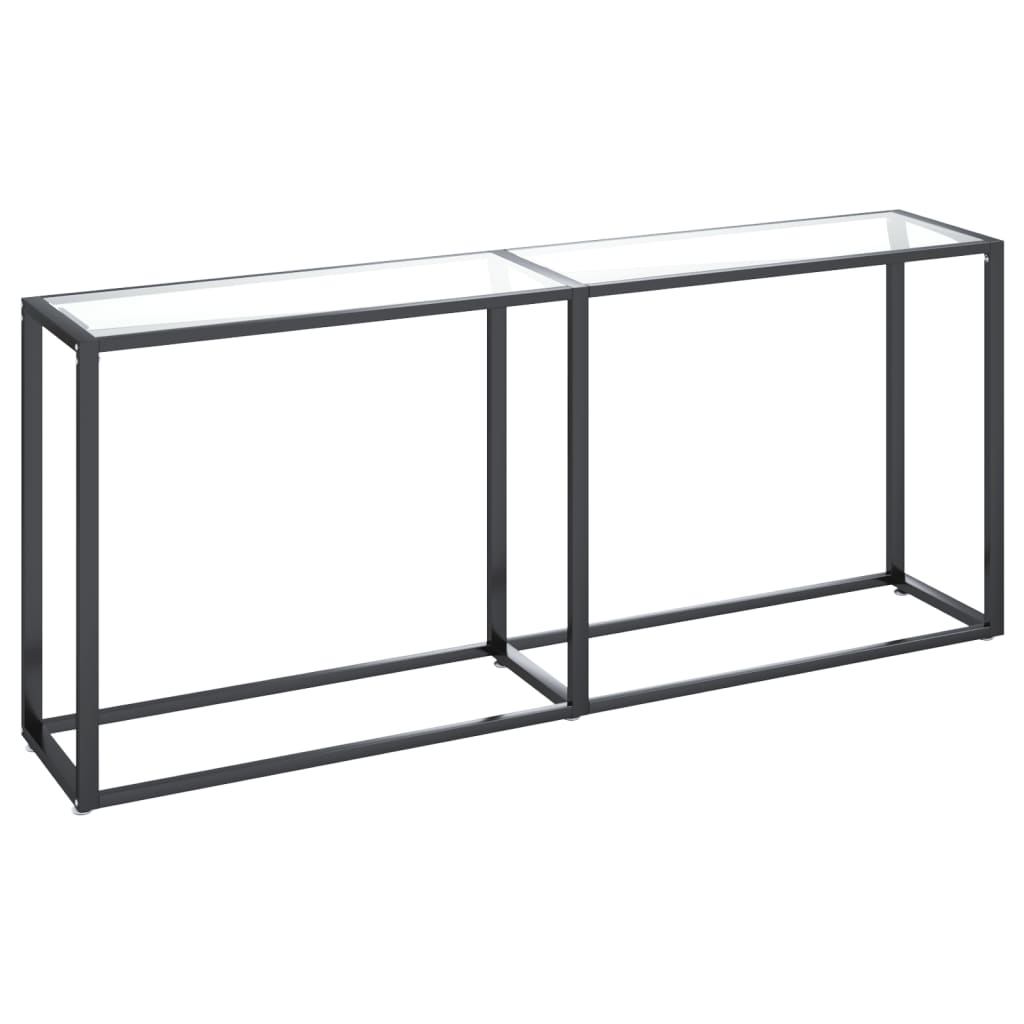 Konsolipöytä läpinäkyvä 180x35x75,5 cm karkaistu lasi - Sisustajankoti.fi