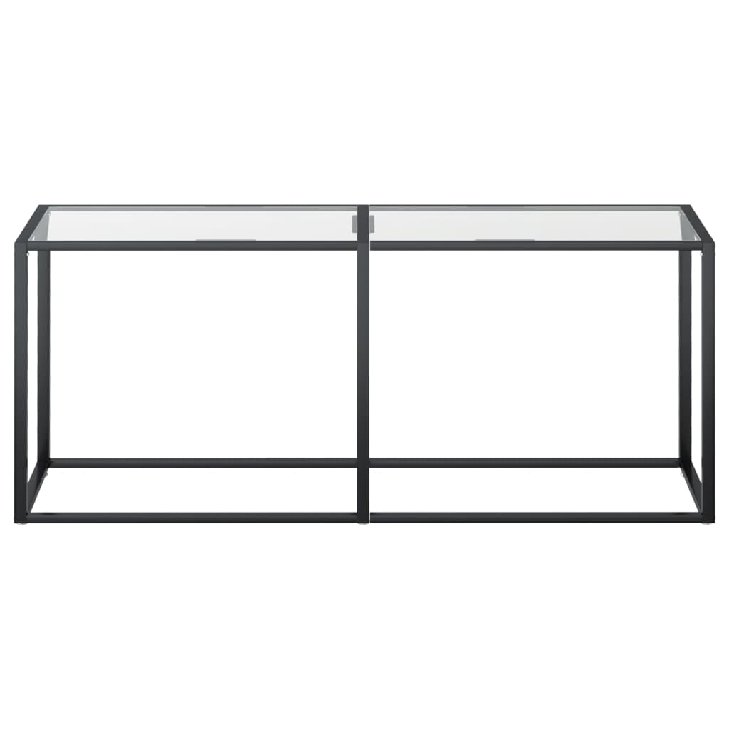 Konsolipöytä läpinäkyvä 180x35x75,5 cm karkaistu lasi - Sisustajankoti.fi
