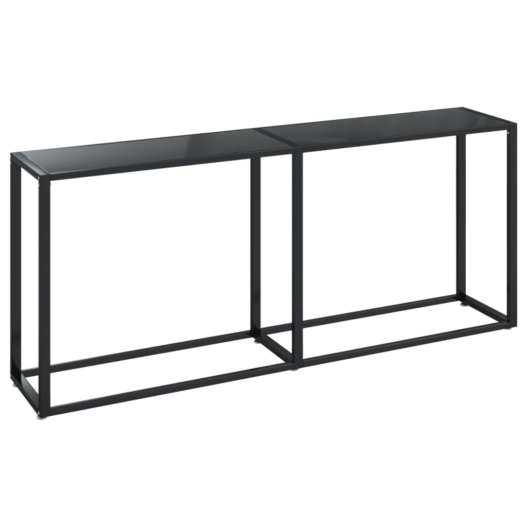 Konsolipöytä musta 180x35x75,5 cm karkaistu lasi - Sisustajankoti.fi