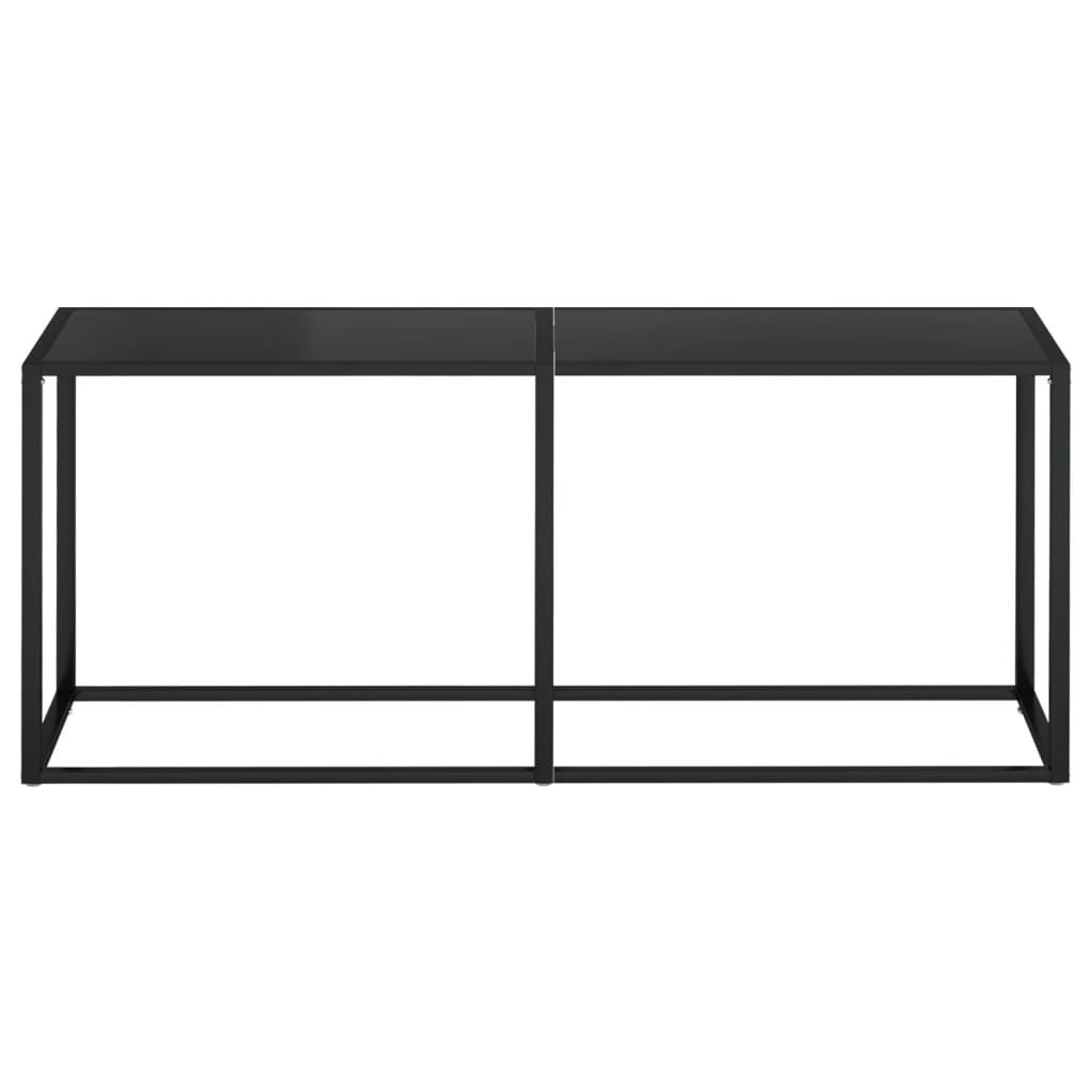 Konsolipöytä musta 180x35x75,5 cm karkaistu lasi - Sisustajankoti.fi