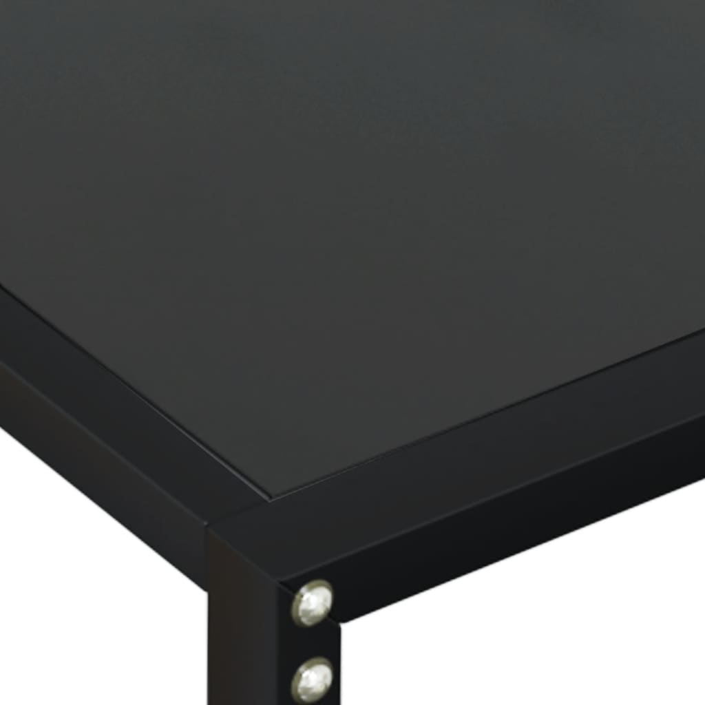 Konsolipöytä musta 180x35x75,5 cm karkaistu lasi - Sisustajankoti.fi