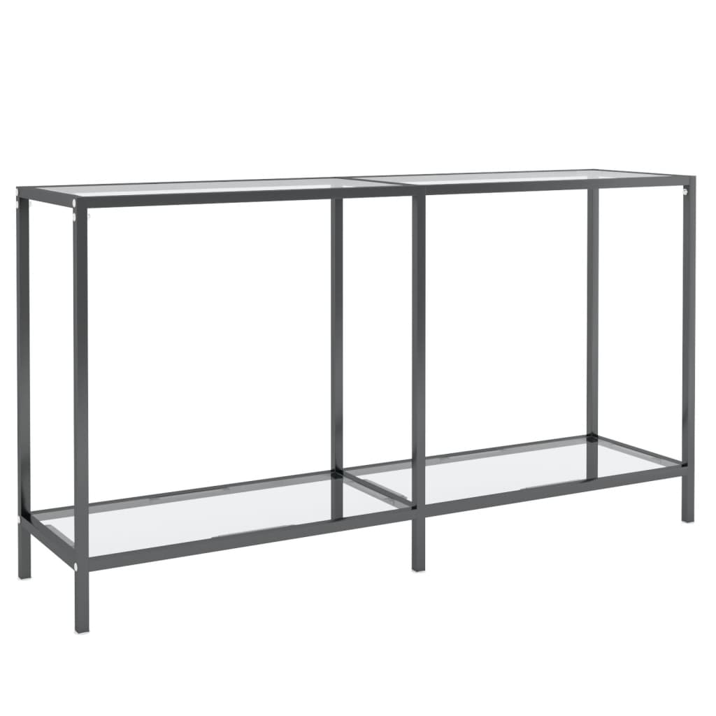 Konsolipöytä läpinäkyvä 140x35x75,5 cm karkaistu lasi - Sisustajankoti.fi