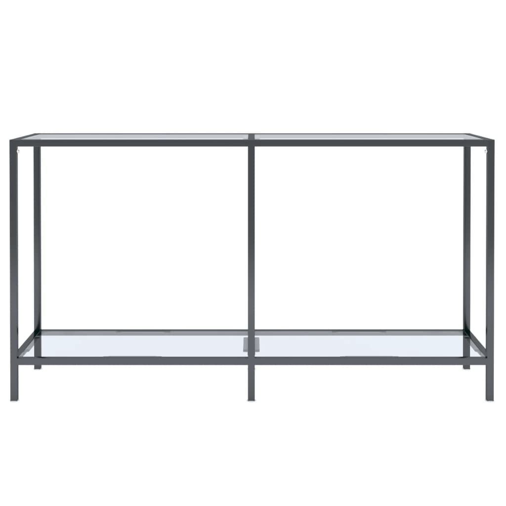 Konsolipöytä läpinäkyvä 140x35x75,5 cm karkaistu lasi - Sisustajankoti.fi
