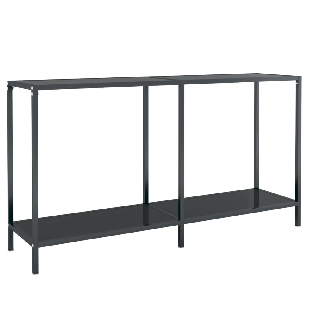 Konsolipöytä musta 140x35x75,5 cm karkaistu lasi - Sisustajankoti.fi