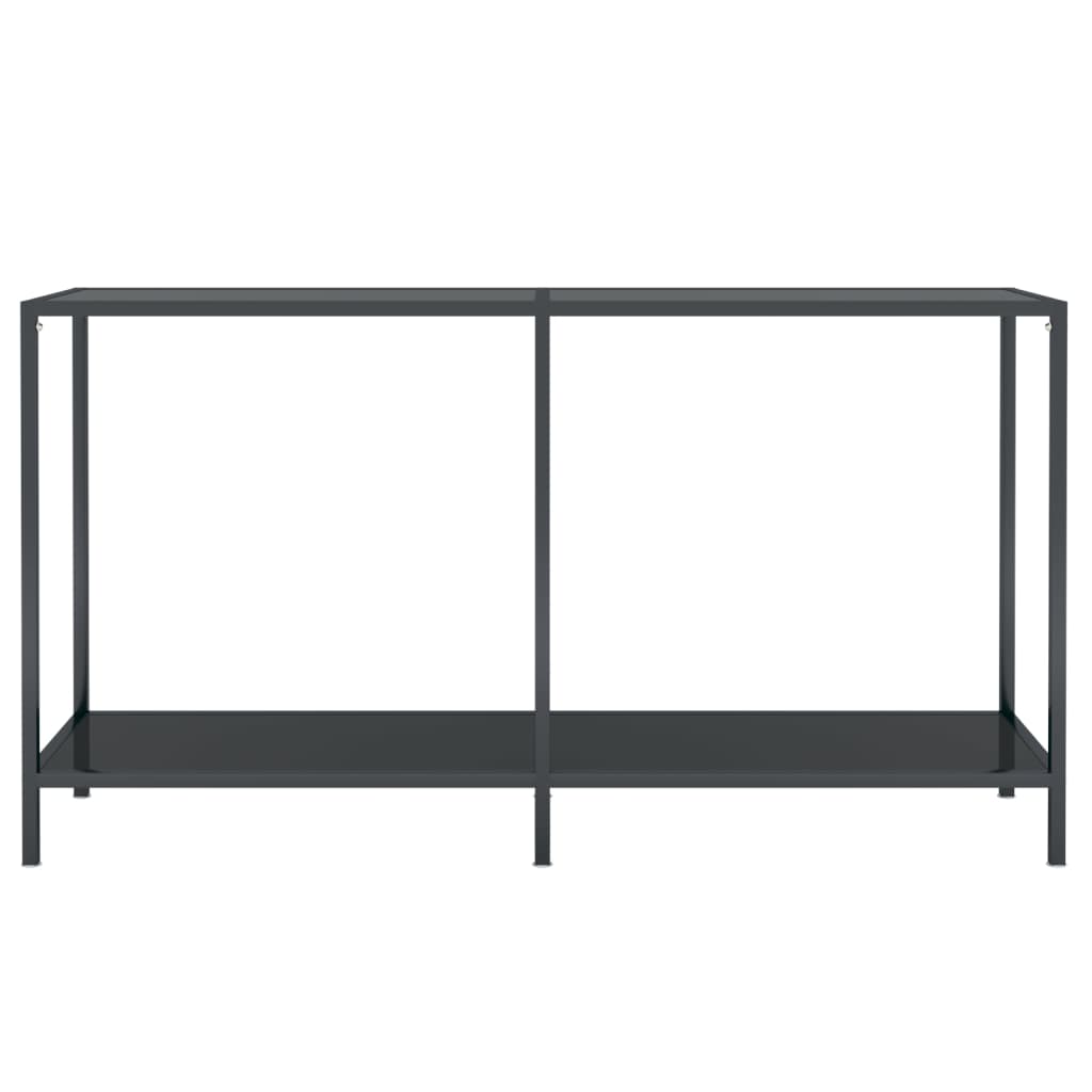 Konsolipöytä musta 140x35x75,5 cm karkaistu lasi - Sisustajankoti.fi