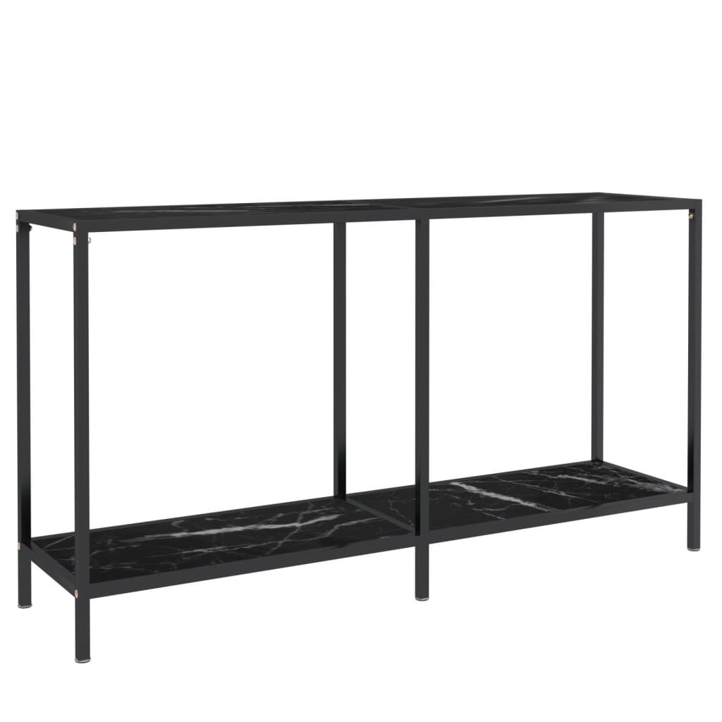 Konsolipöytä musta 140x35x75,5 cm karkaistu lasi - Sisustajankoti.fi