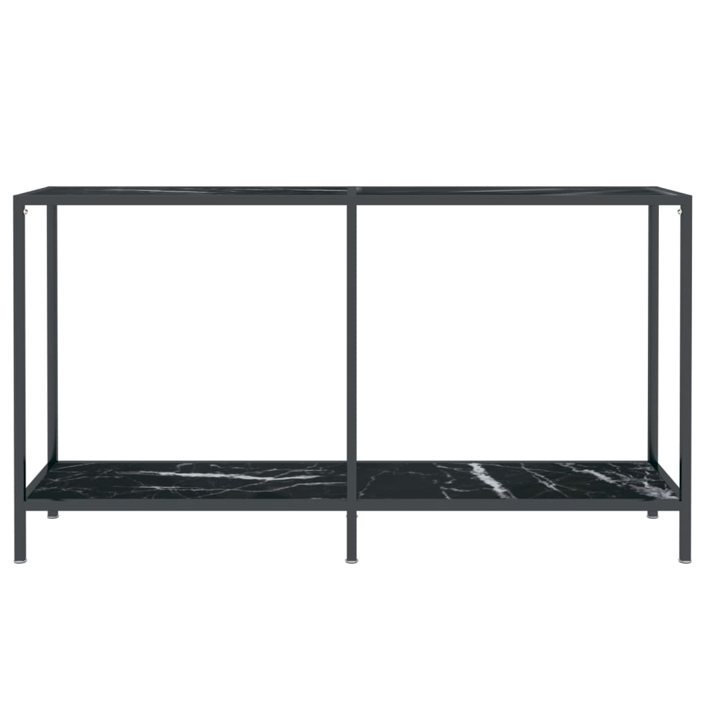 Konsolipöytä musta 140x35x75,5 cm karkaistu lasi - Sisustajankoti.fi