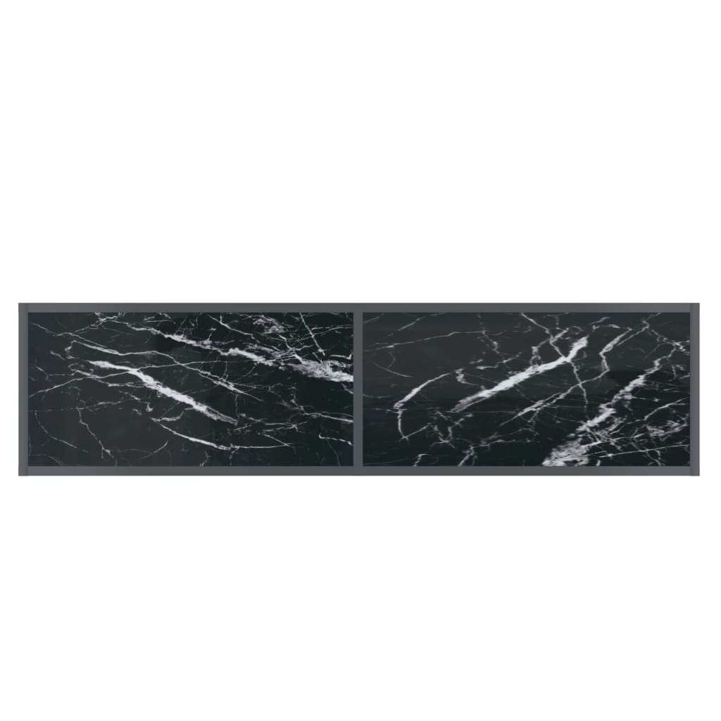 Konsolipöytä musta 140x35x75,5 cm karkaistu lasi - Sisustajankoti.fi