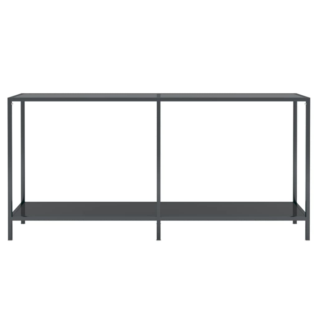 Konsolipöytä musta 160x35x75,5 cm karkaistu lasi - Sisustajankoti.fi