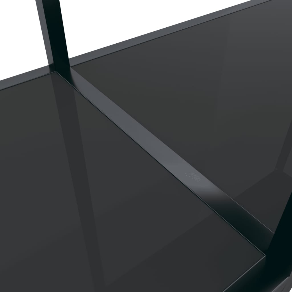 Konsolipöytä musta 160x35x75,5 cm karkaistu lasi - Sisustajankoti.fi