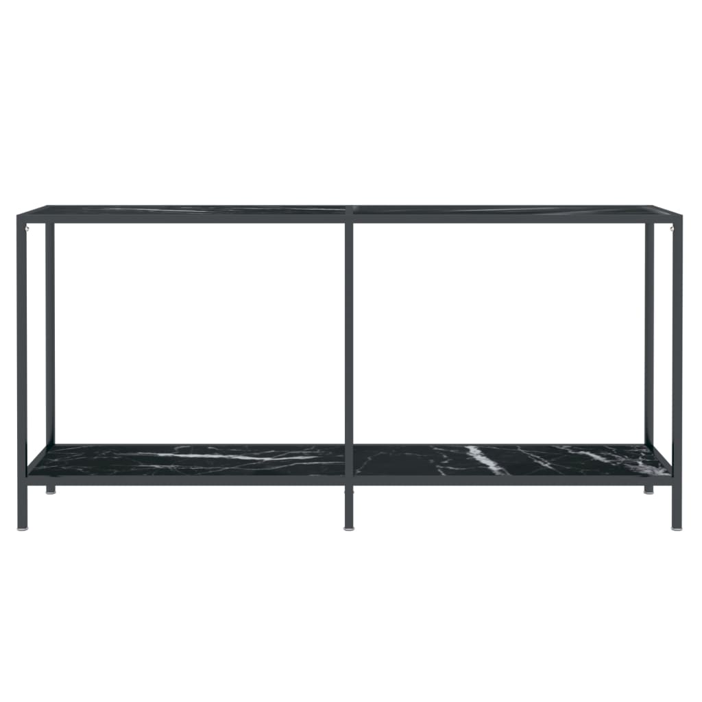 Konsolipöytä musta 160x35x75,5 cm karkaistu lasi - Sisustajankoti.fi