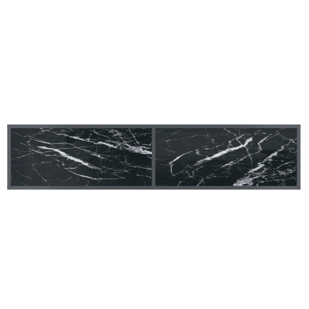 Konsolipöytä musta 160x35x75,5 cm karkaistu lasi - Sisustajankoti.fi