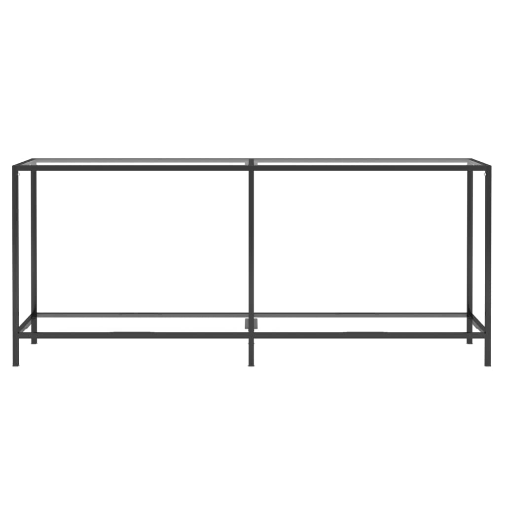 Konsolipöytä läpinäkyvä 180x35x75,5 cm karkaistu lasi - Sisustajankoti.fi