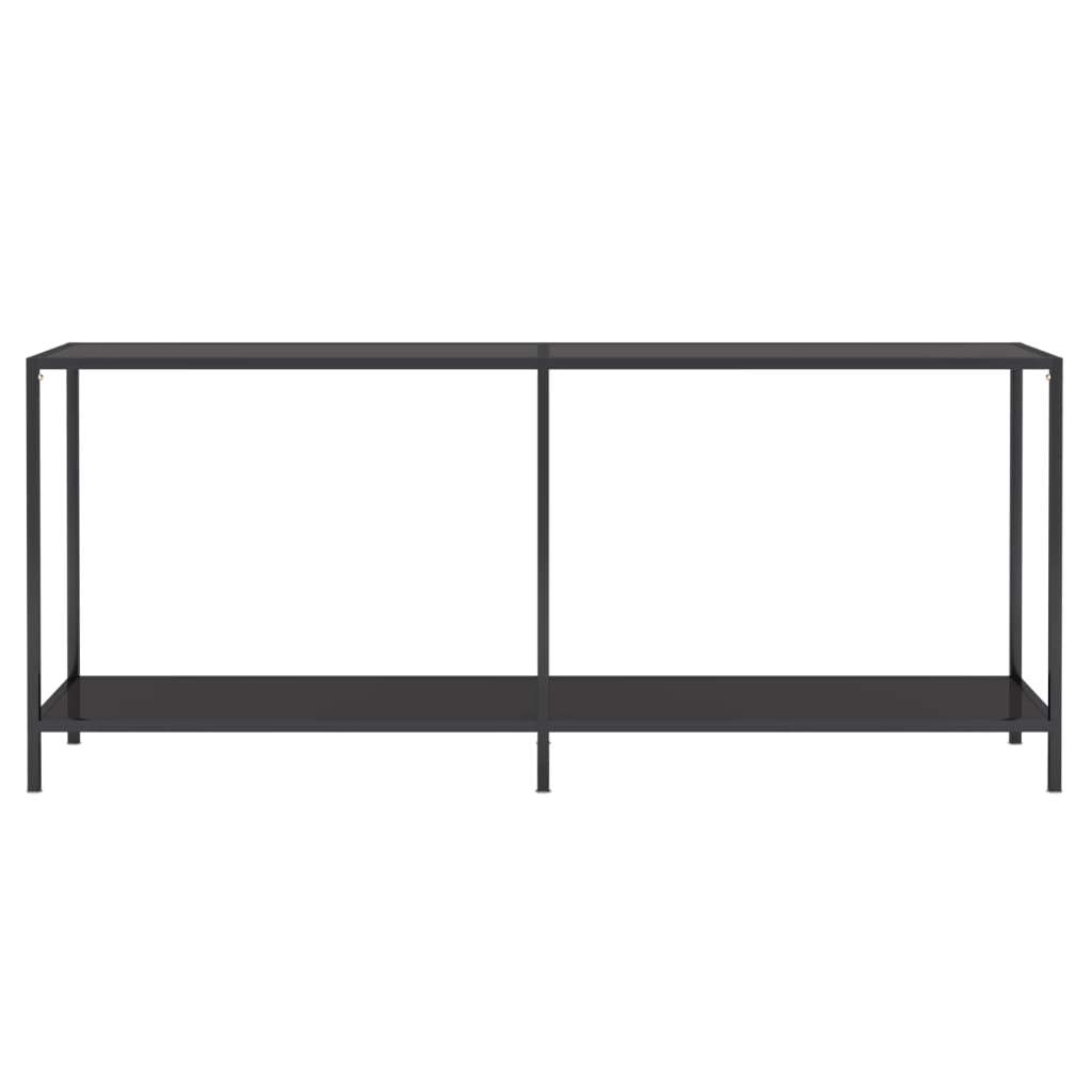 Konsolipöytä musta 180x35x75,5 cm karkaistu lasi - Sisustajankoti.fi