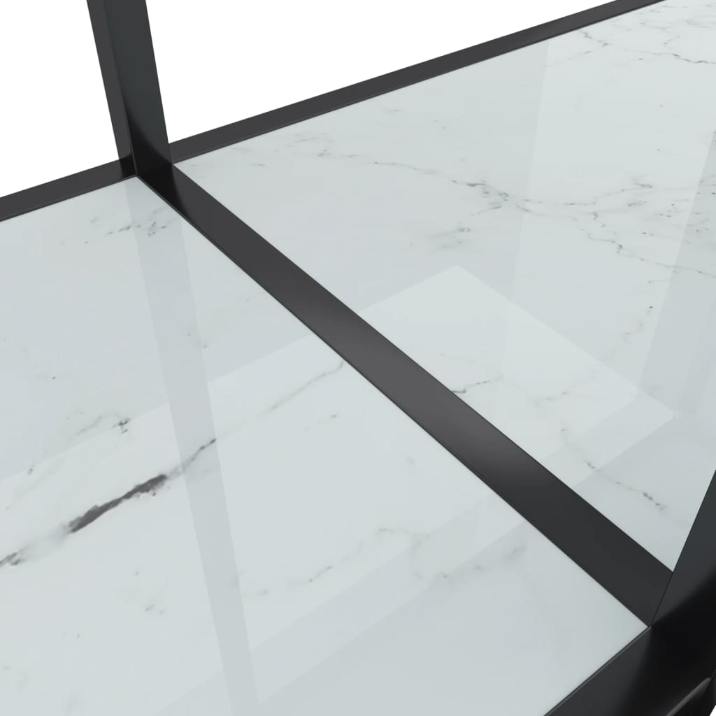 Konsolipöytä valkoinen 180x35x75,5 cm karkaistu lasi - Sisustajankoti.fi