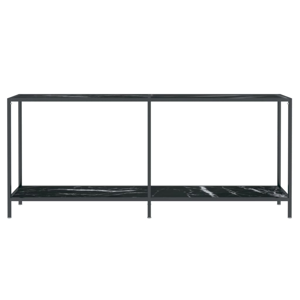 Konsolipöytä musta 180x35x75,5 cm karkaistu lasi - Sisustajankoti.fi