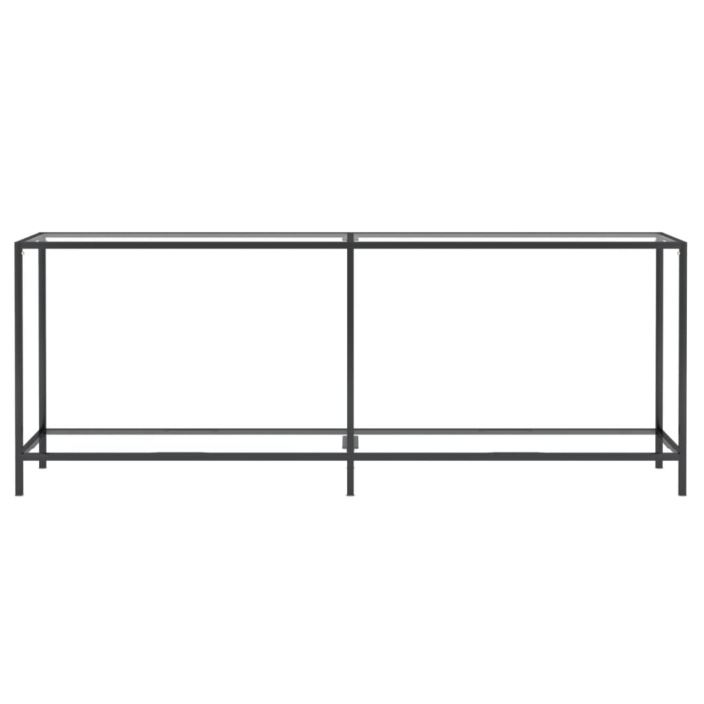 Konsolipöytä läpinäkyvä 200x35x75,5 cm karkaistu lasi - Sisustajankoti.fi