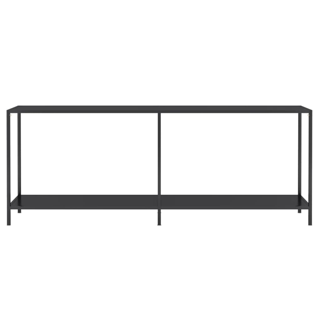 Konsolipöytä musta 200x35x75,5 cm karkaistu lasi - Sisustajankoti.fi