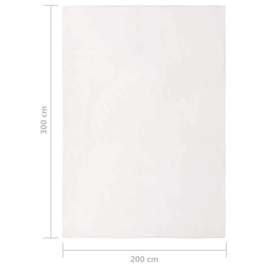 Matto jäniksen tekoturkis 200x300 cm kerma - Sisustajankoti.fi