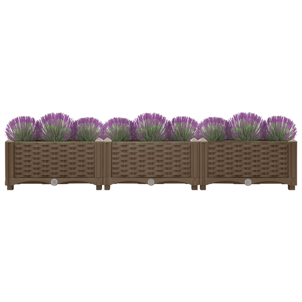 Korotettu kukkalaatikko 120x40x23 cm polypropeeni - Sisustajankoti.fi