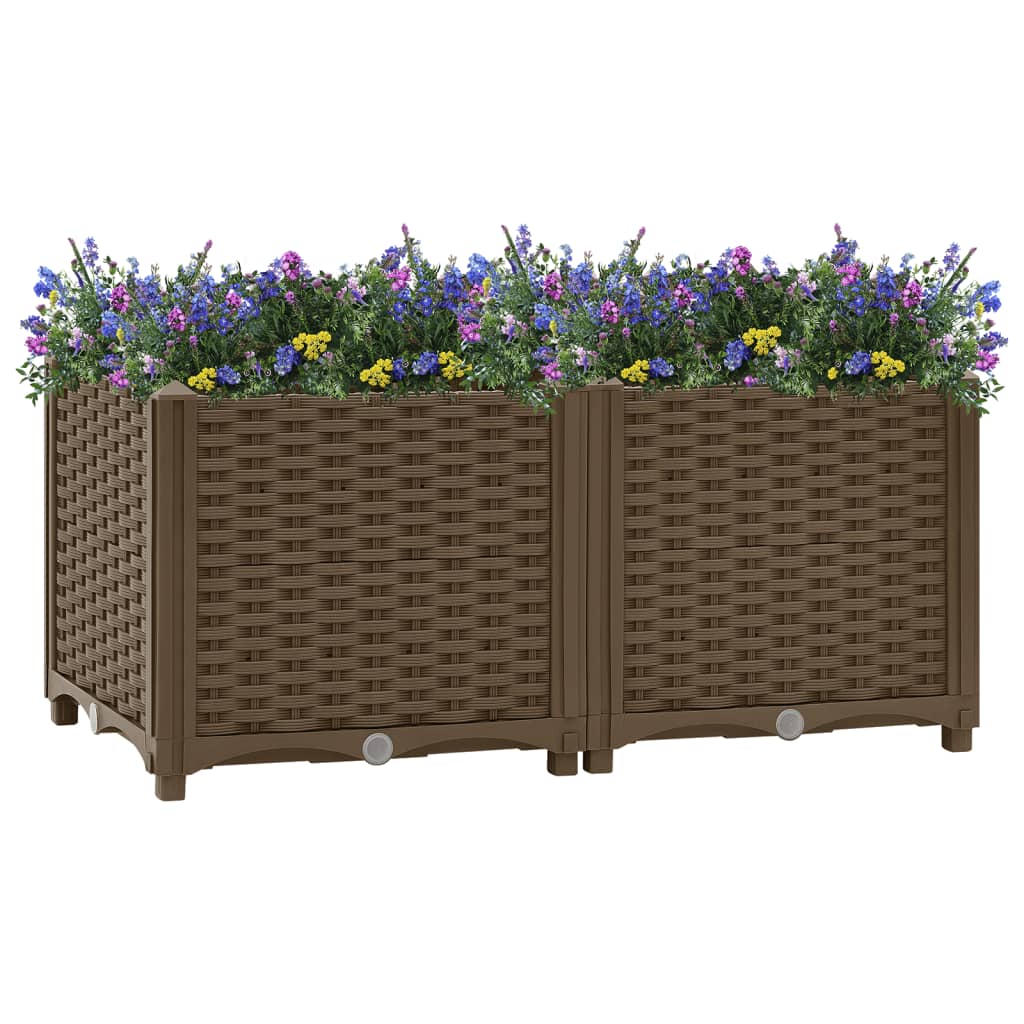 Korotettu kukkalaatikko 80x40x38 cm polypropeeni - Sisustajankoti.fi