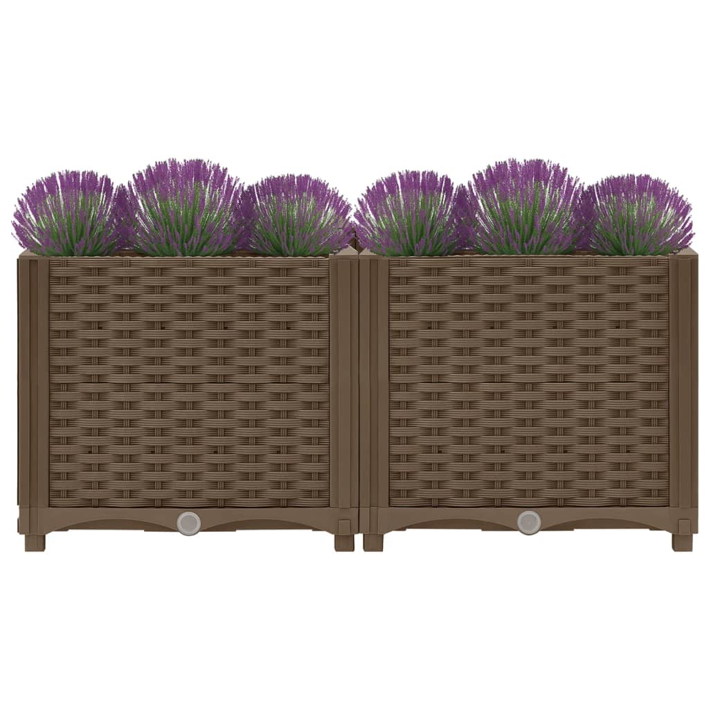 Korotettu kukkalaatikko 80x40x38 cm polypropeeni - Sisustajankoti.fi