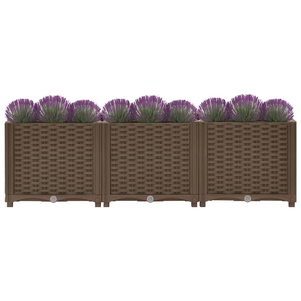 Korotettu kukkalaatikko 120x40x38 cm polypropeeni - Sisustajankoti.fi