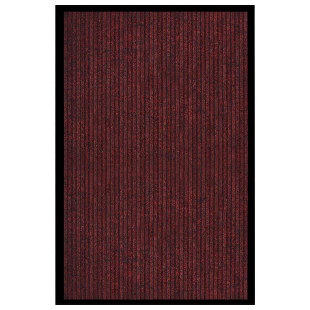 Ovimatto raidallinen punainen 80x120 cm - Sisustajankoti.fi