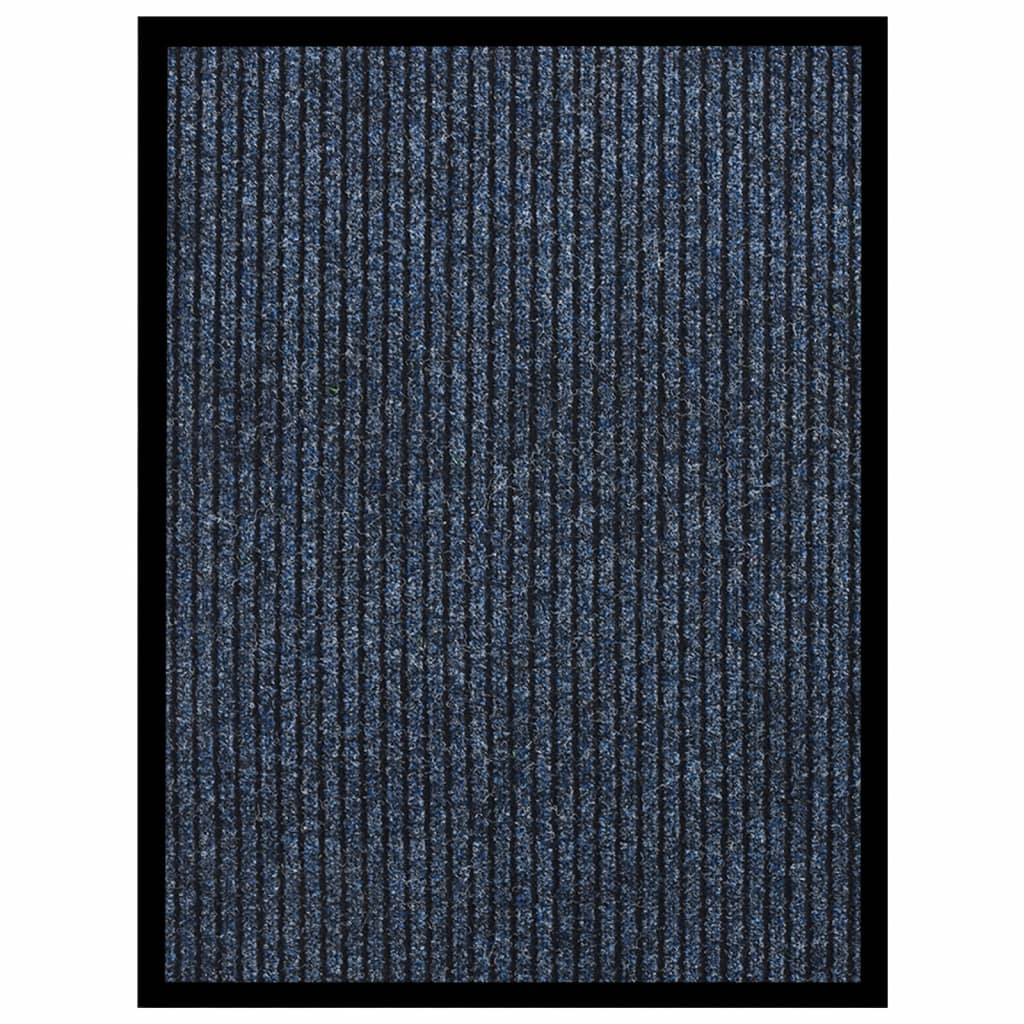 Ovimatto raidallinen sininen 60x80 cm - Sisustajankoti.fi
