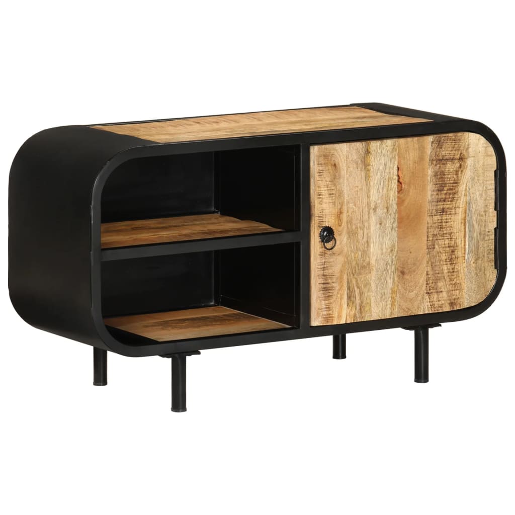 TV-taso 90x30x48 cm karkea mangopuu - Sisustajankoti.fi