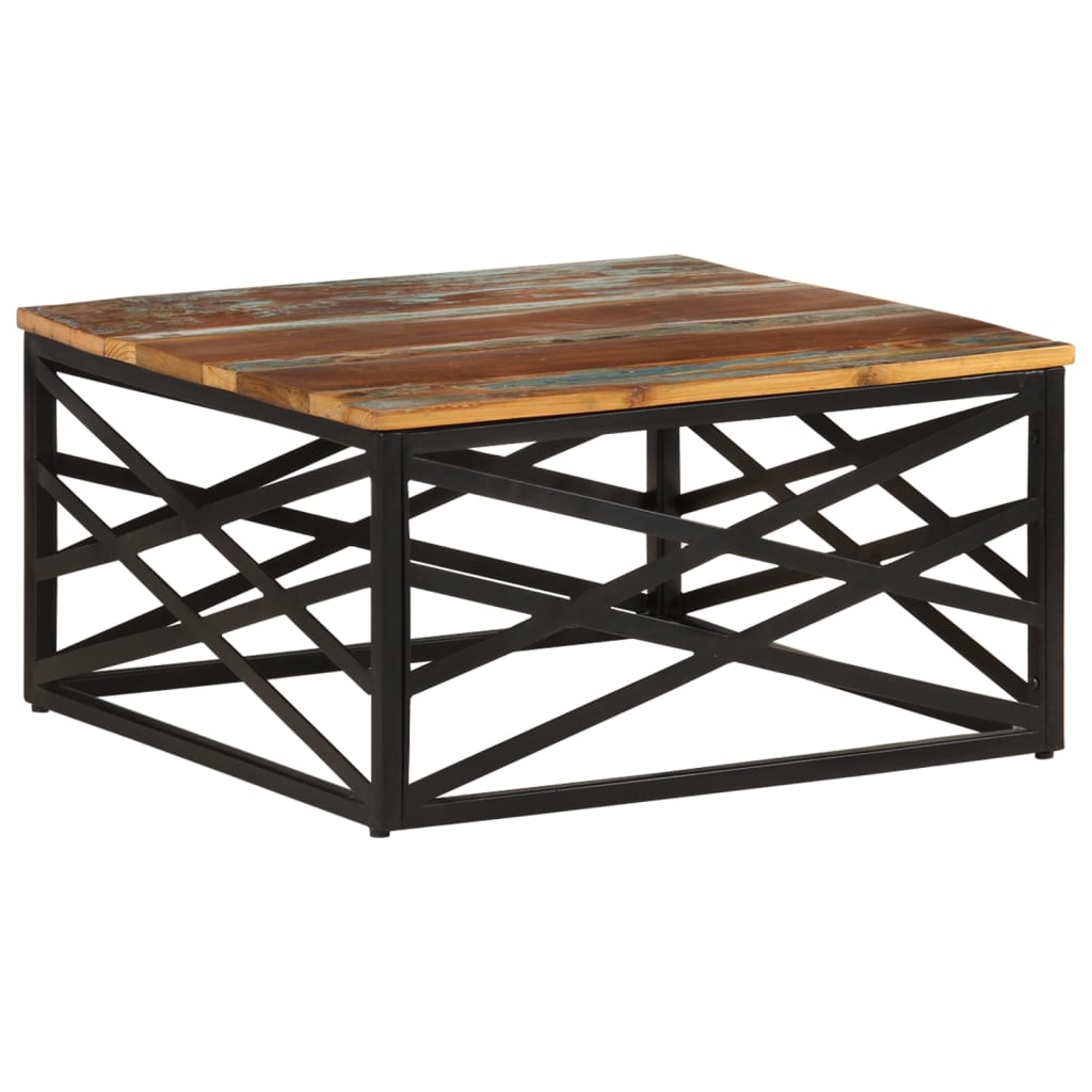 Sohvapöytä 68x68x35 cm kierrätetty täyspuu - Sisustajankoti.fi