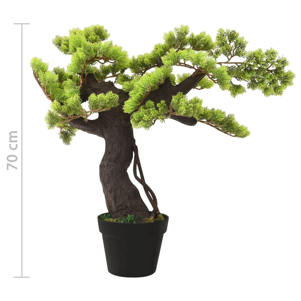 Tekokasvi bonsaipuu sypressi ruukulla 70 cm vihreä - Sisustajankoti.fi