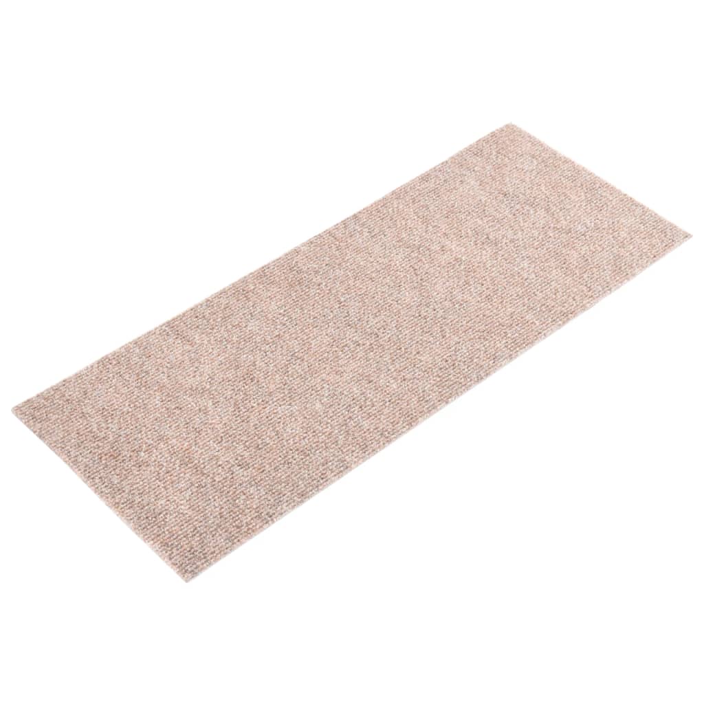Itsekiinnittyvät porrasmatot suorakaide 15 kpl 60x25 cm ruskea - Sisustajankoti.fi