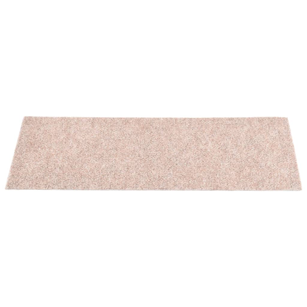 Itsekiinnittyvät porrasmatot suorakaide 15 kpl 60x25 cm ruskea - Sisustajankoti.fi