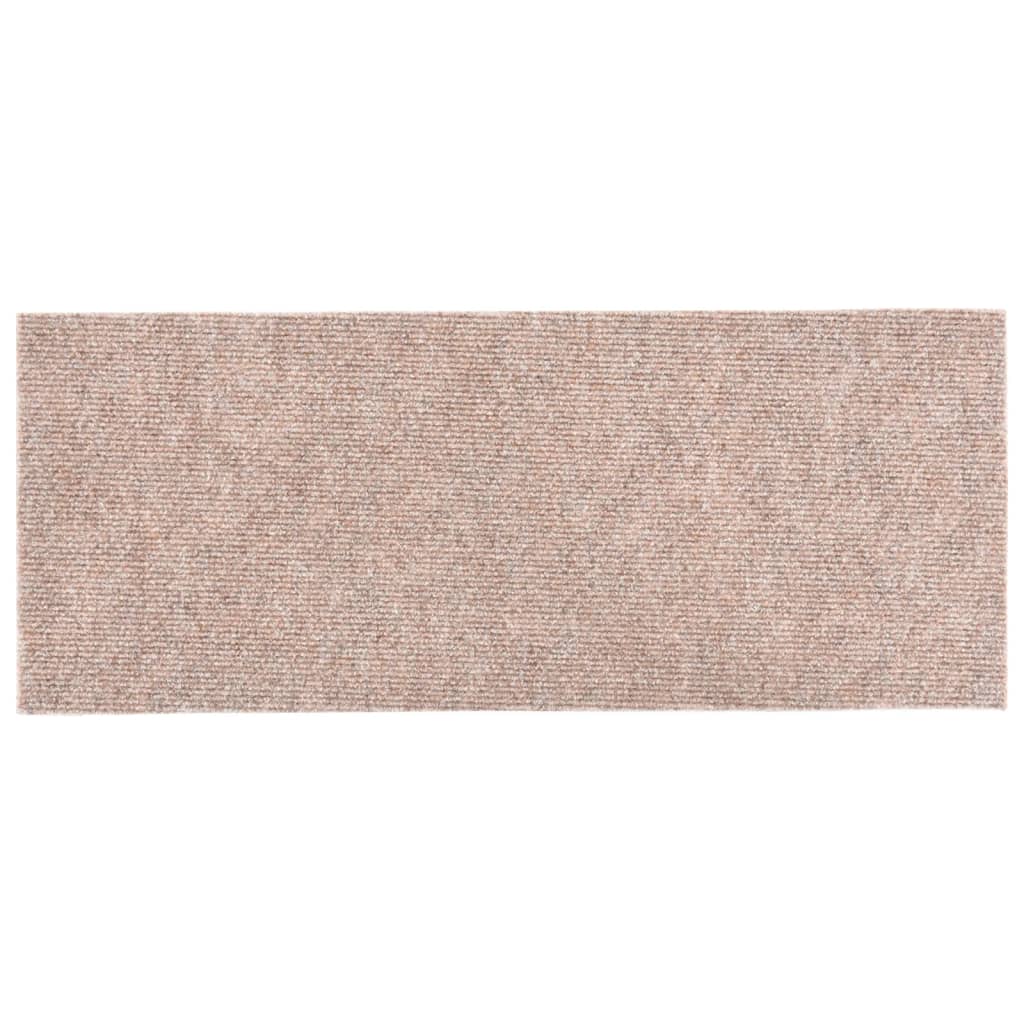 Itsekiinnittyvät porrasmatot suorakaide 15 kpl 60x25 cm ruskea - Sisustajankoti.fi