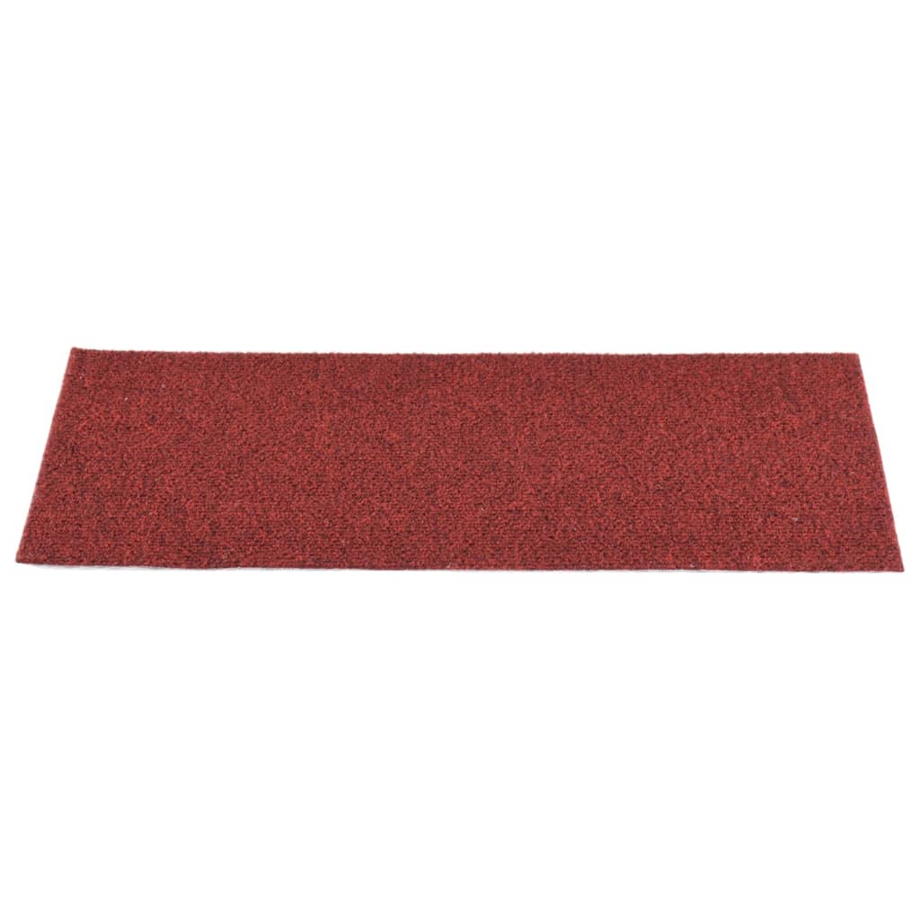 Itsekiinnittyvät porrasmatot suorakaide 15 kpl 60x25cm punainen - Sisustajankoti.fi