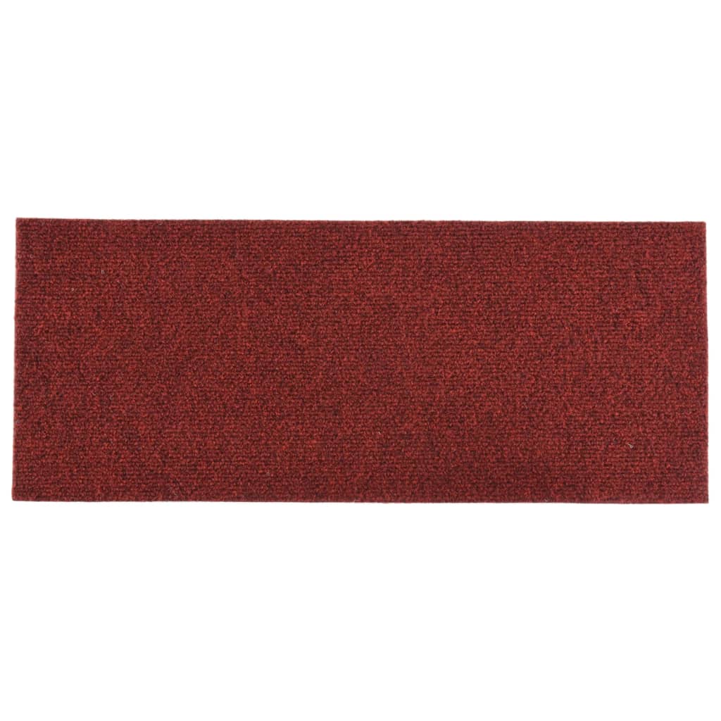 Itsekiinnittyvät porrasmatot suorakaide 15 kpl 60x25cm punainen - Sisustajankoti.fi