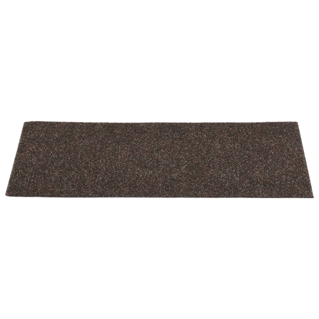 Itsekiinnittyvät porrasmatot suorakaide 15 kpl 60x25 cm ruskea - Sisustajankoti.fi
