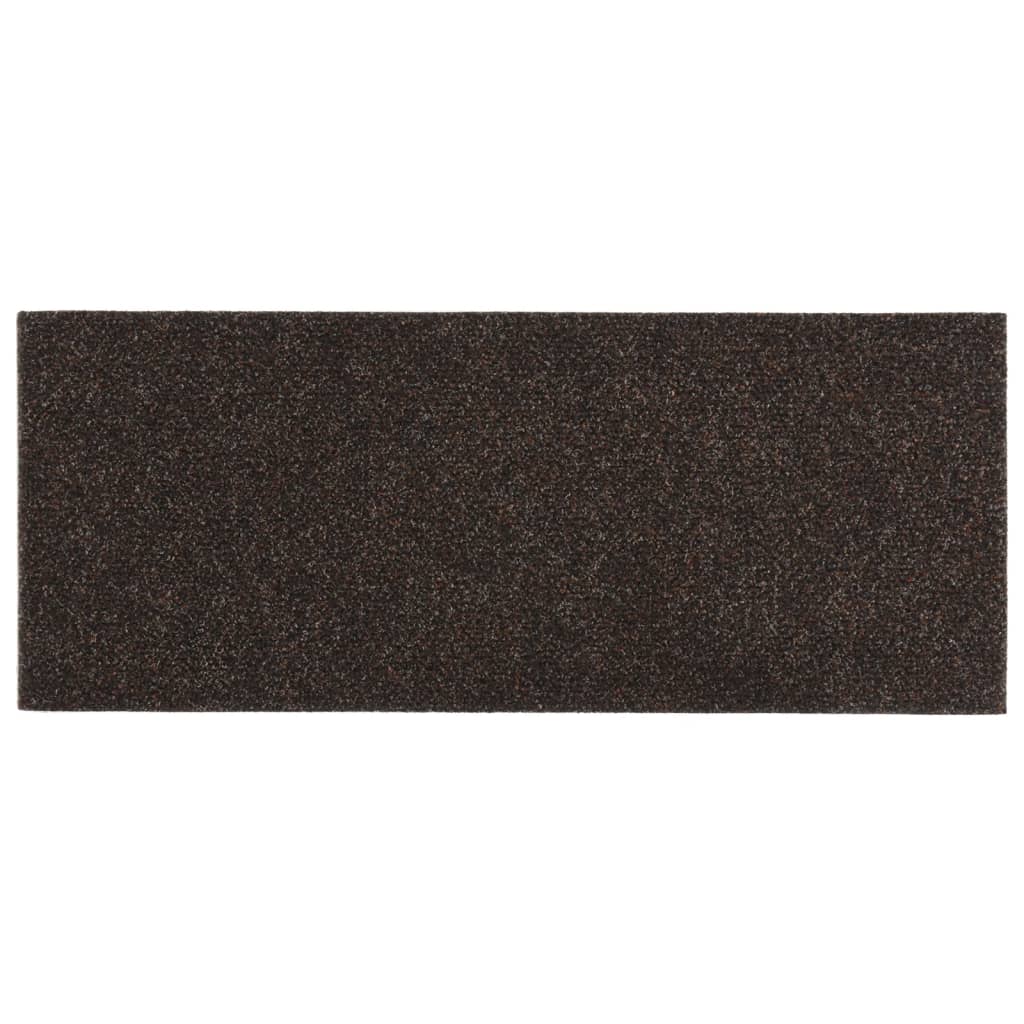 Itsekiinnittyvät porrasmatot suorakaide 15 kpl 60x25 cm ruskea - Sisustajankoti.fi