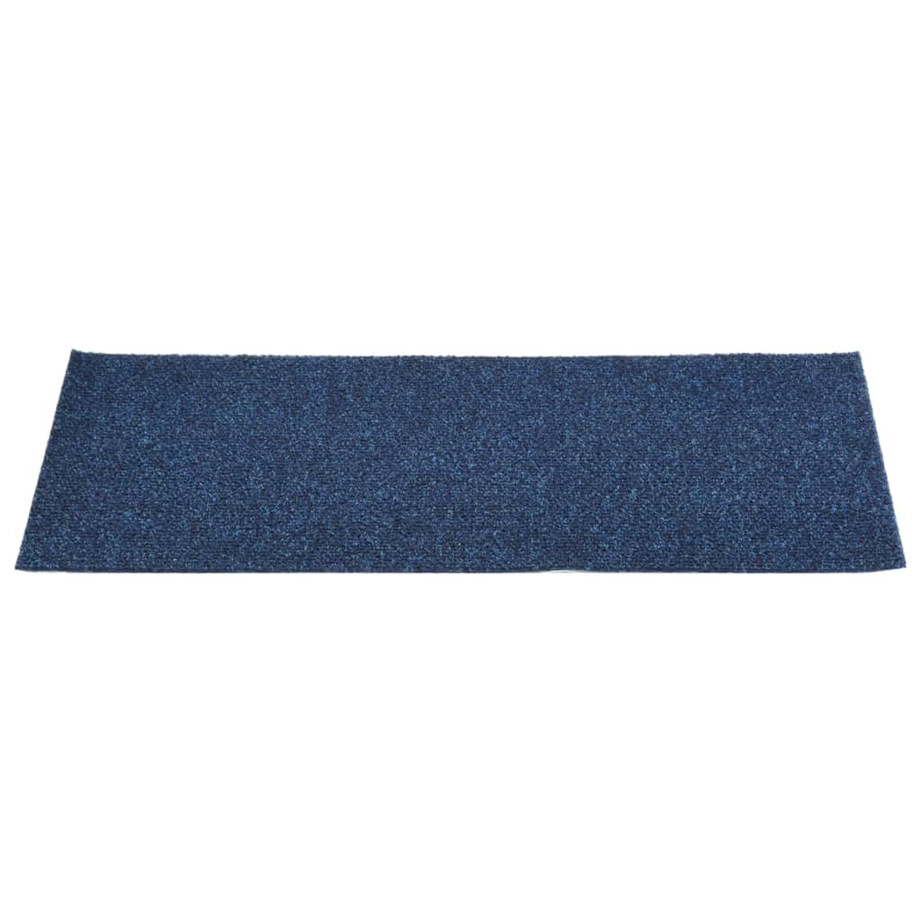 Itsekiinnittyvät porrasmatot suorakaide 15 kpl 60x25 cm sininen - Sisustajankoti.fi