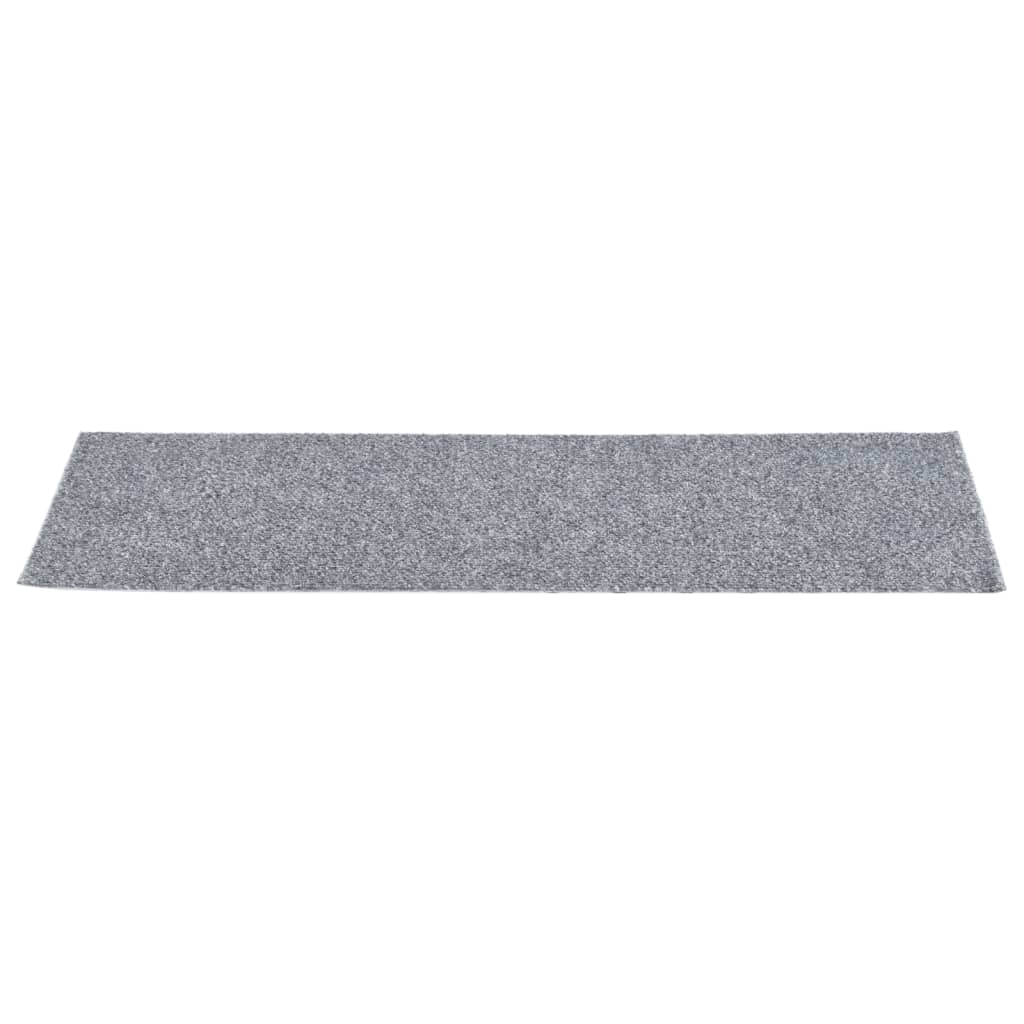 Itsekiinnittyvät porrasmatot suorakaide 15 kpl 76x20 cm harmaa - Sisustajankoti.fi