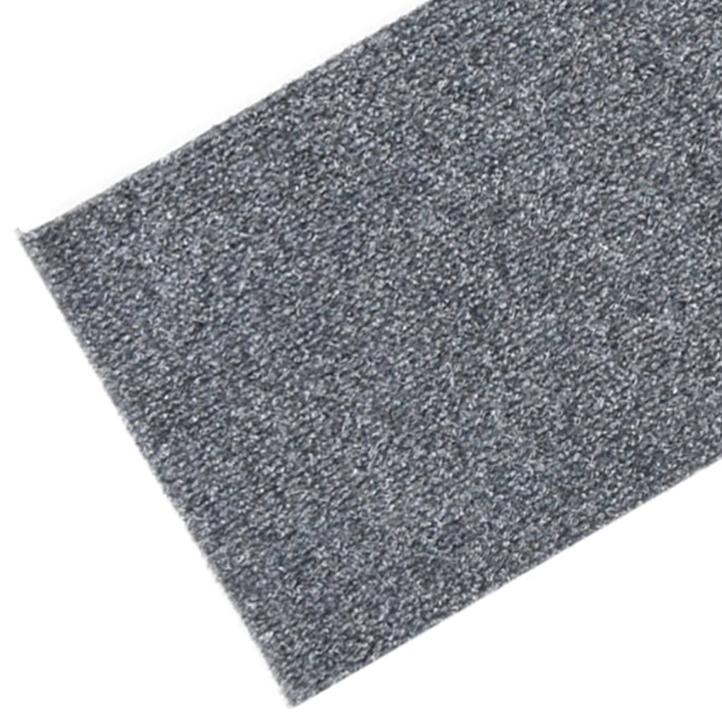 Itsekiinnittyvät porrasmatot suorakaide 15 kpl 76x20 cm harmaa - Sisustajankoti.fi