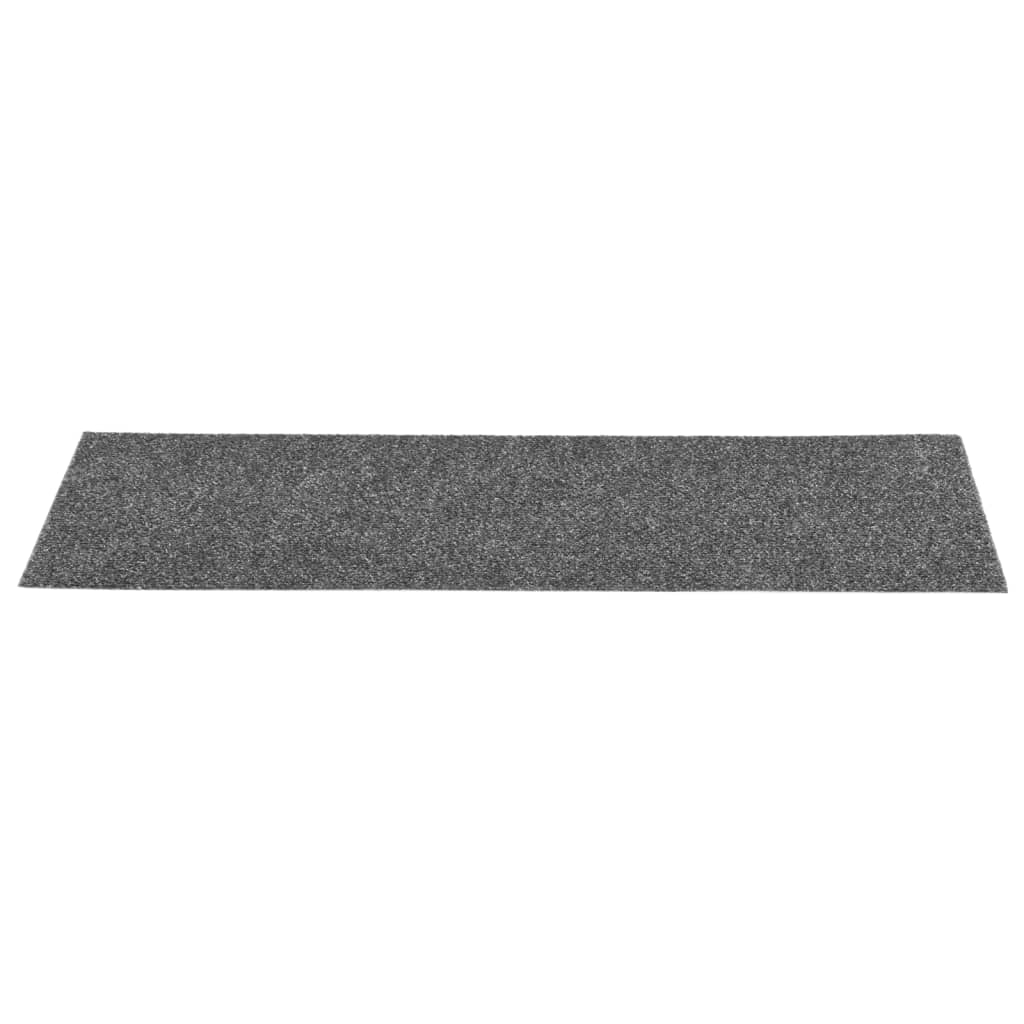 Itsekiinnittyvät porrasmatot suorakaide 15 kpl 76x20 cm harmaa - Sisustajankoti.fi