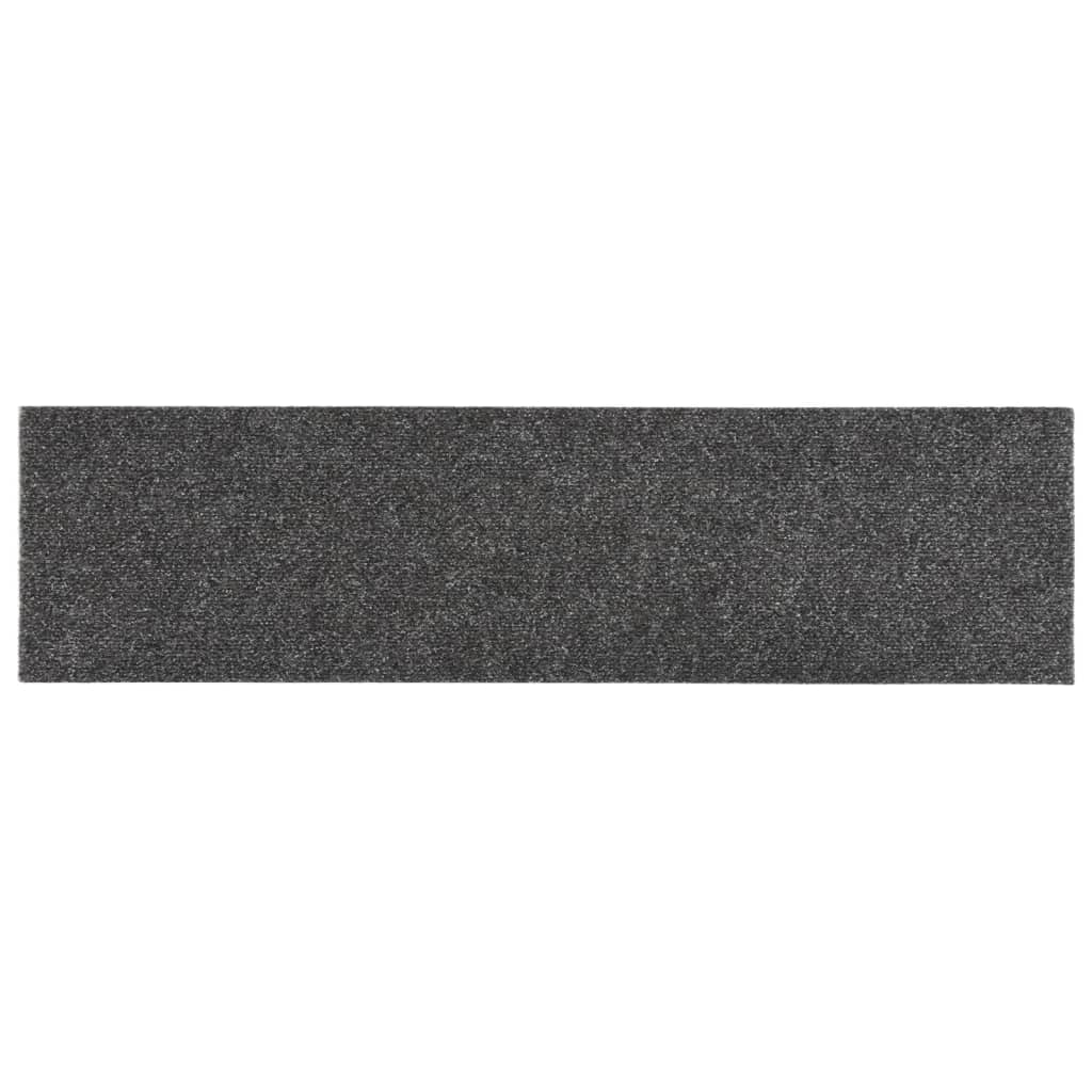 Itsekiinnittyvät porrasmatot suorakaide 15 kpl 76x20 cm harmaa - Sisustajankoti.fi