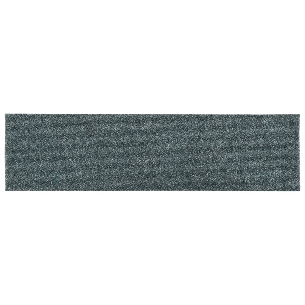 Itsekiinnittyvät porrasmatot suorakaide 15 kpl 76x20 cm vihreä - Sisustajankoti.fi