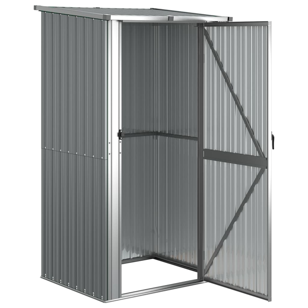 Puutarhavaja harmaa 118,5x97x209,5 cm galvanoitu teräs - Sisustajankoti.fi