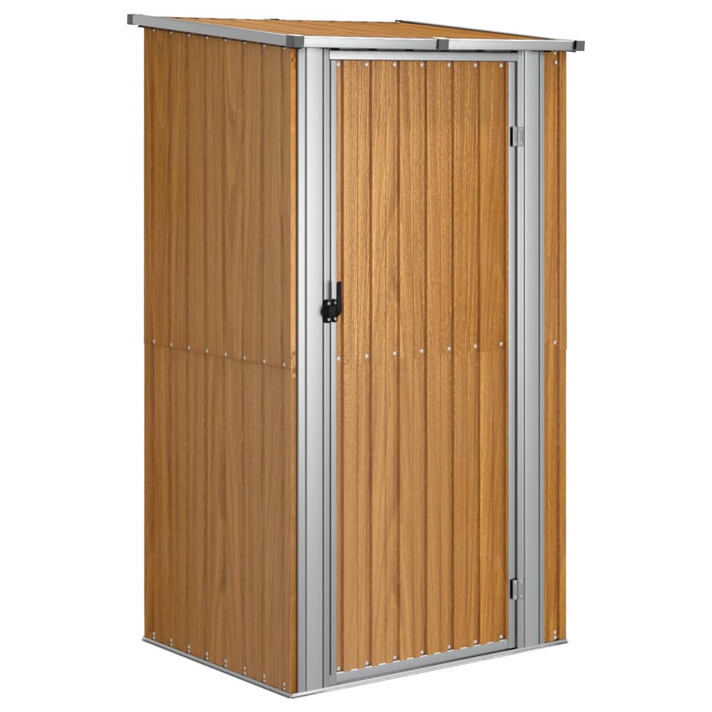 Puutarhavaja ruskea 118,5x97x209,5 cm galvanoitu teräs - Sisustajankoti.fi