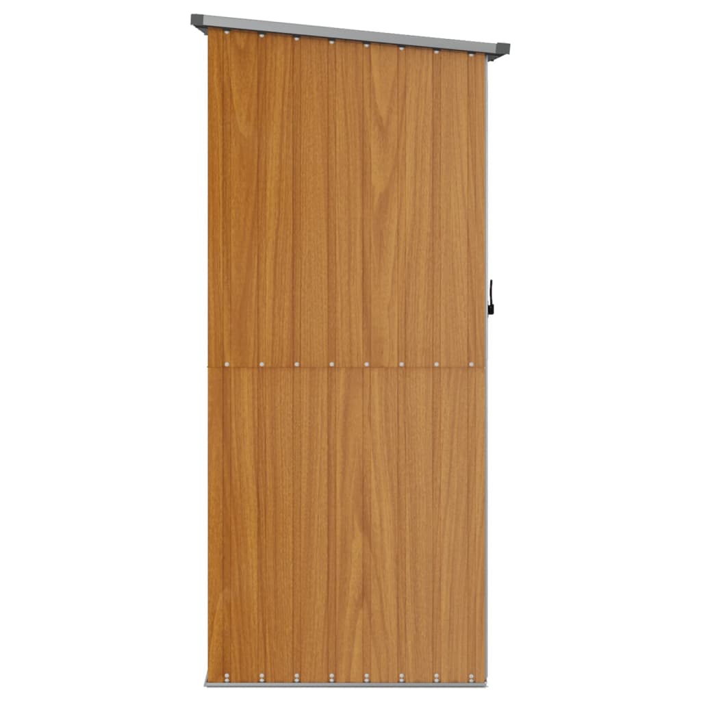Puutarhavaja ruskea 118,5x97x209,5 cm galvanoitu teräs - Sisustajankoti.fi